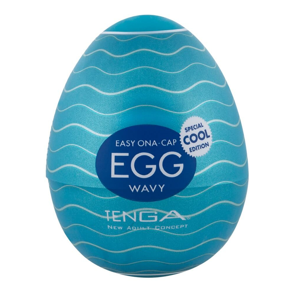 TENGA Egg Wavy II Cool - maszturbációs tojás (1db)