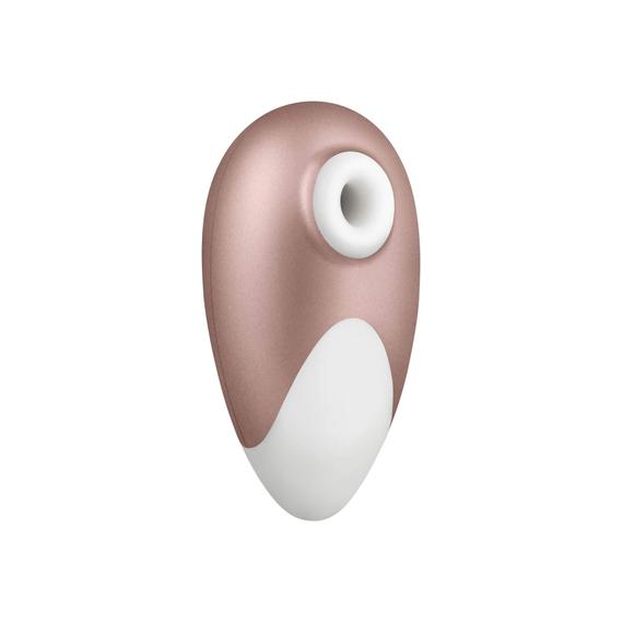 Satisfyer Deluxe - akkus vízálló csiklóizgató (bézs-fehér)