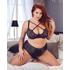 Kép 5/6 - / Cottelli Plus Size - keresztpántos melltartó és alsó (fekete)