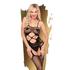 Kép 1/3 - Penthouse Hot Nightfall - cikk-cakkos, nyitott, necc szett (fekete) - S-L