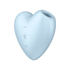 Kép 1/8 - Satisfyer Cutie Heart - akkus, léghullámos csikló vibrátor (kék)