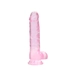 Kép 2/7 - REALROCK - áttetsző élethű dildó - pink (19cm)