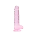 Kép 4/7 - REALROCK - áttetsző élethű dildó - pink (19cm)