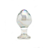 Kép 1/3 - Rimba Zelda - kúpos, anál üveg dildó (áttetsző)