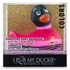 Kép 4/5 - My Duckie Colors 2.0 - csíkos kacsa vízálló csiklóvibrátor (fekete-pink)