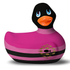 Kép 5/5 - My Duckie Colors 2.0 - csíkos kacsa vízálló csiklóvibrátor (fekete-pink)