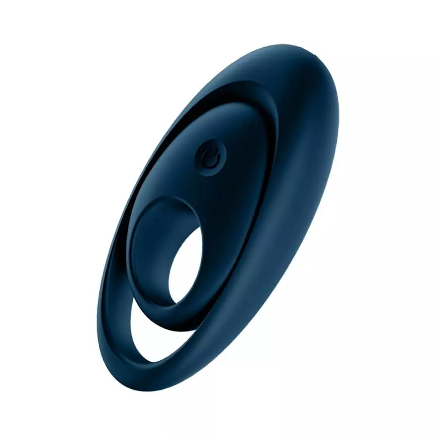 Satisfyer Glorious Duo - vibrációs péniszgyűrű (kék)